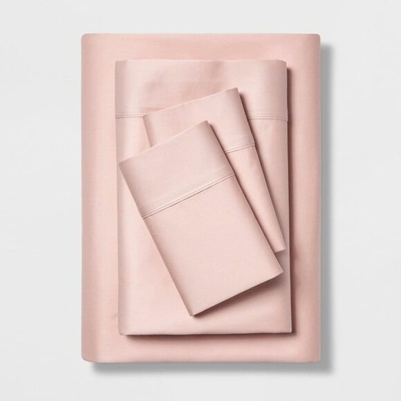 Twin 500 Thread Count Tri Ease Sheet Set Heirloom Pink - Project 62 + Nate Berku - Picture 1 of 6